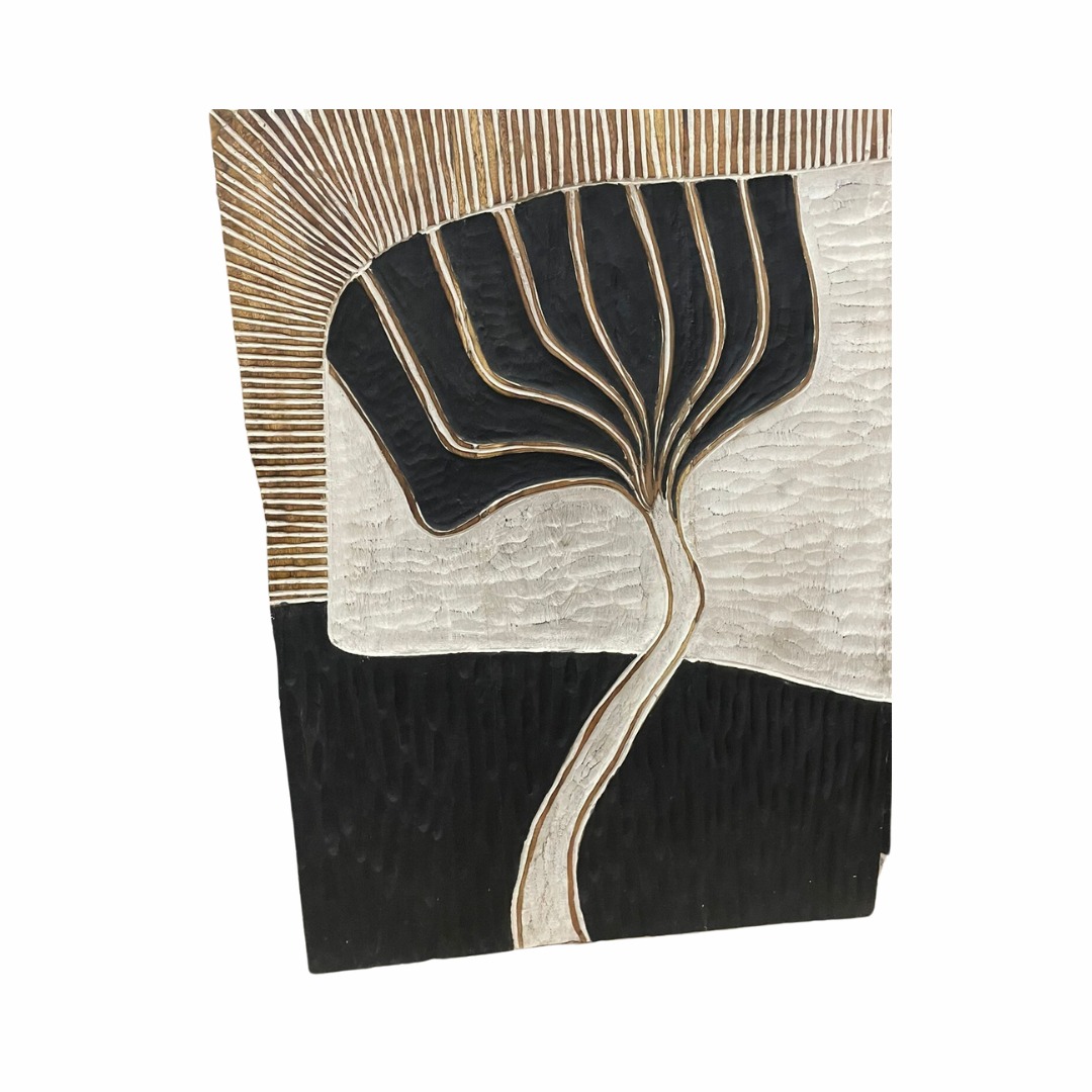 Wall panel of wood Flower 140cm