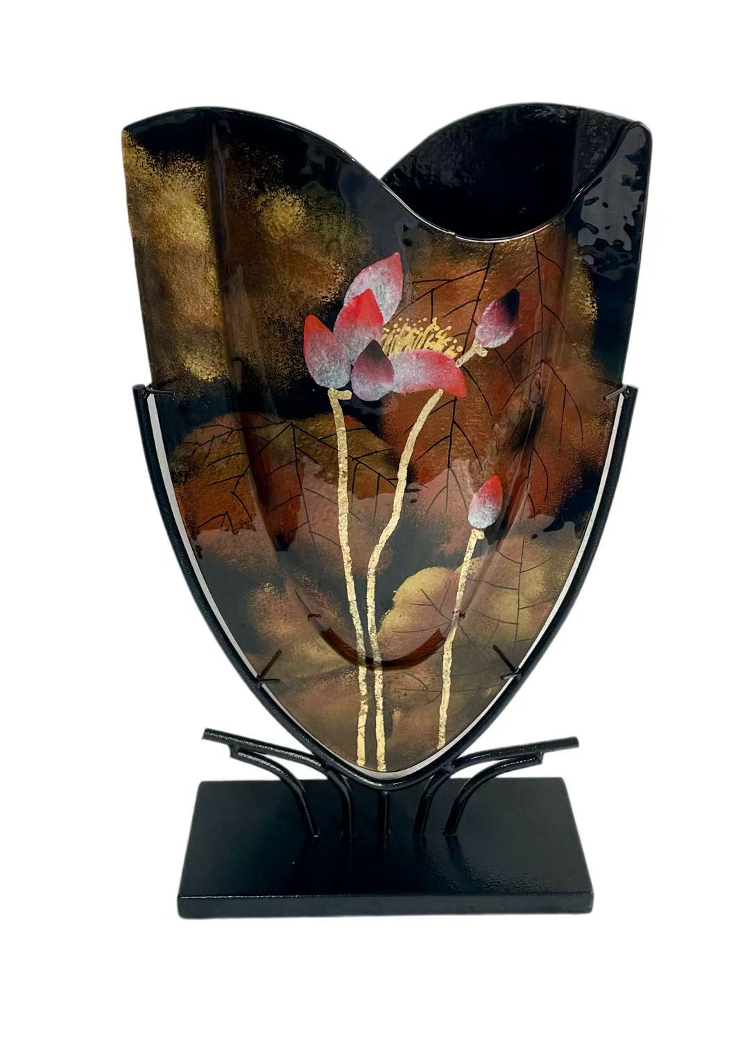 Glass vase 48cm Leafs Giulia Eliassen.nl 2025.5.5