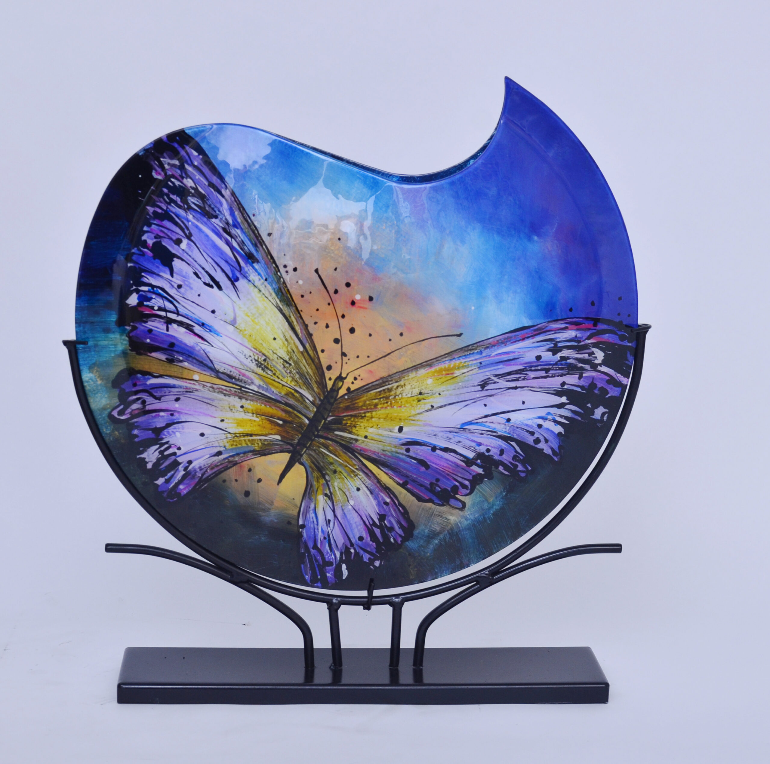 Glasvase groß rund Schmetterling Giulia Eliassen.nl 2025.8.1