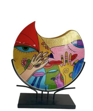 Glasvase rund Picassa Giulia Eliassen.nl