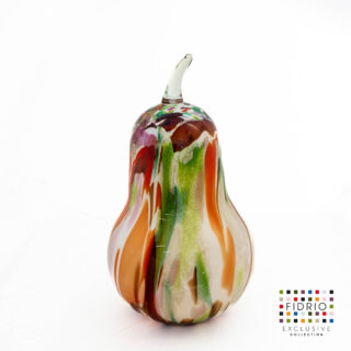 glas decoratie peer mix colors - Eliassen.nl