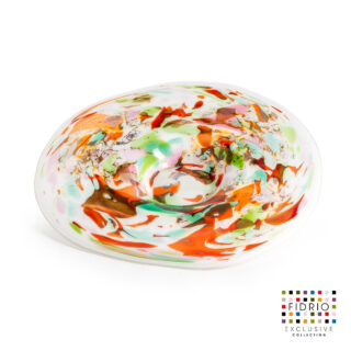 glas schaal mix colors 45cm - Eliassen.nl