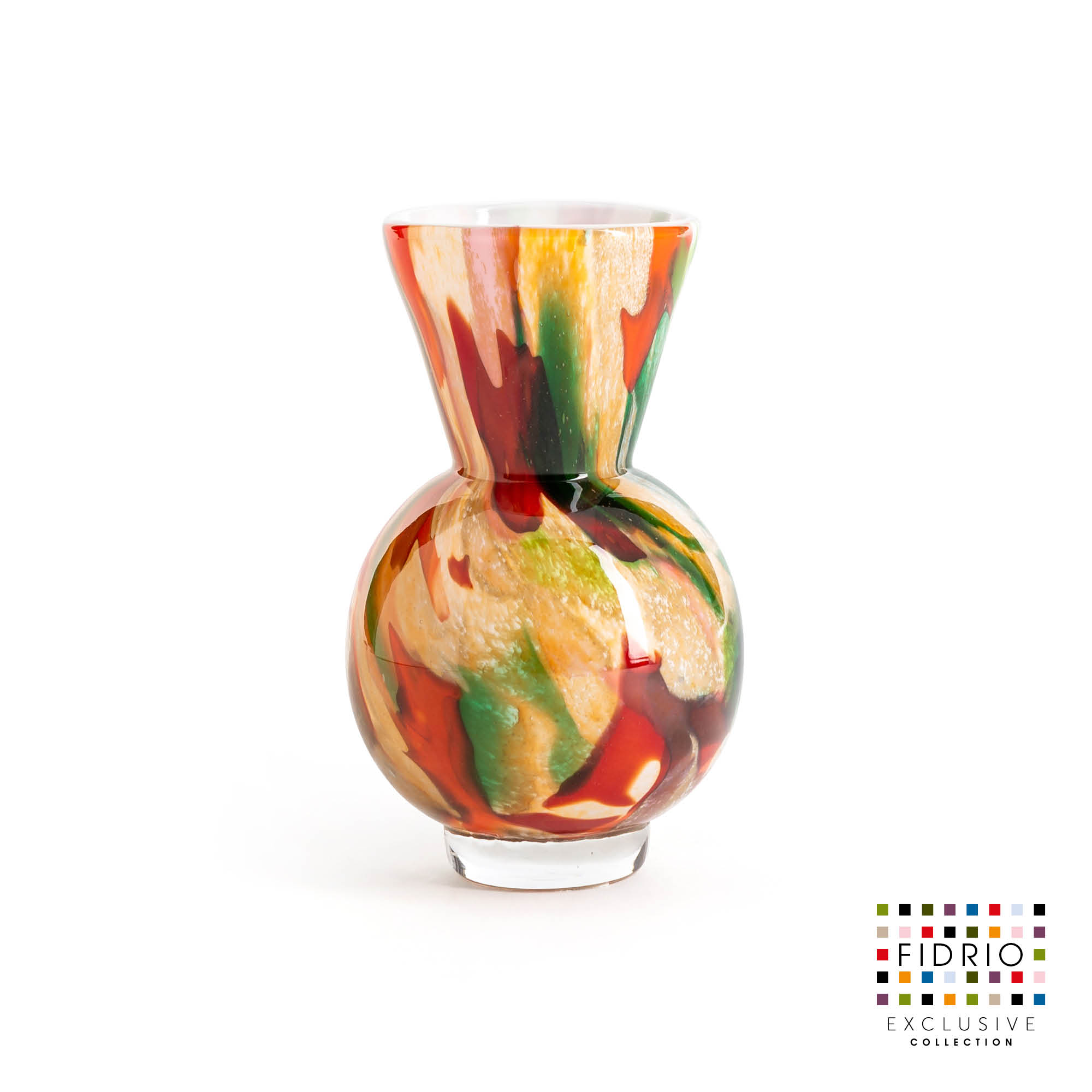 Glasvase Kugel Mix Farben 15cm - Eliassen.nl