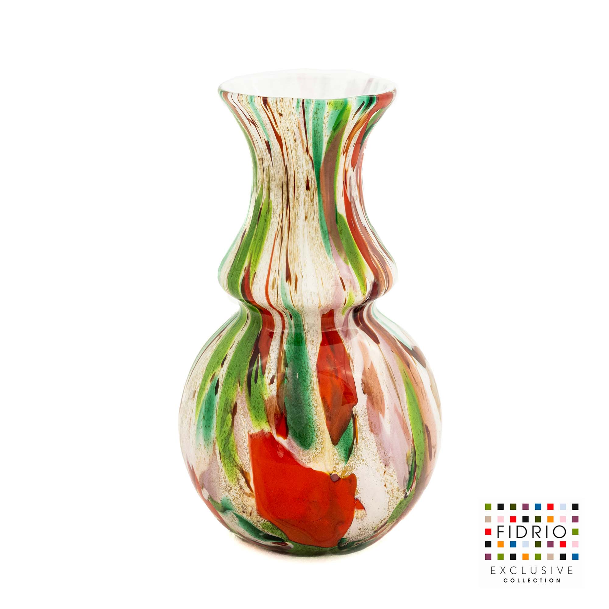 Glasvase carino Mix Farben 34cm - Eliassen.nl