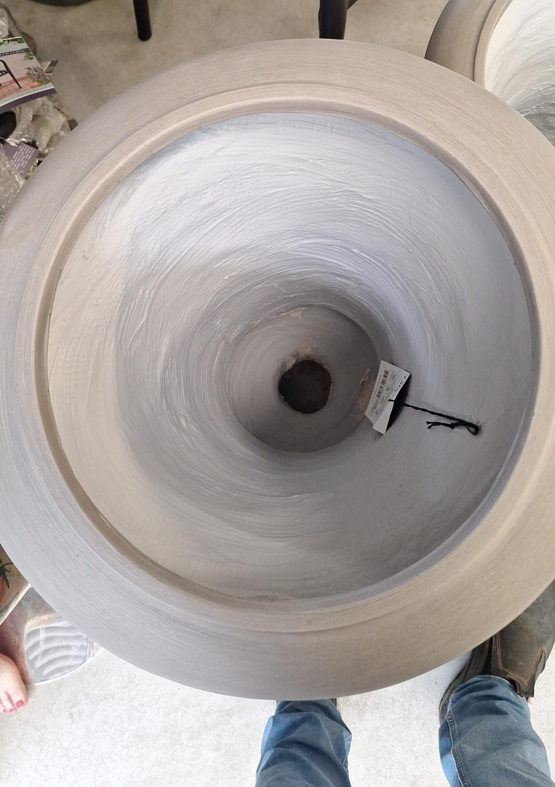 Vaas Rondo 77cm grijs