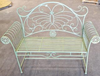 garden bench butterfly metal Eliassen.nl
