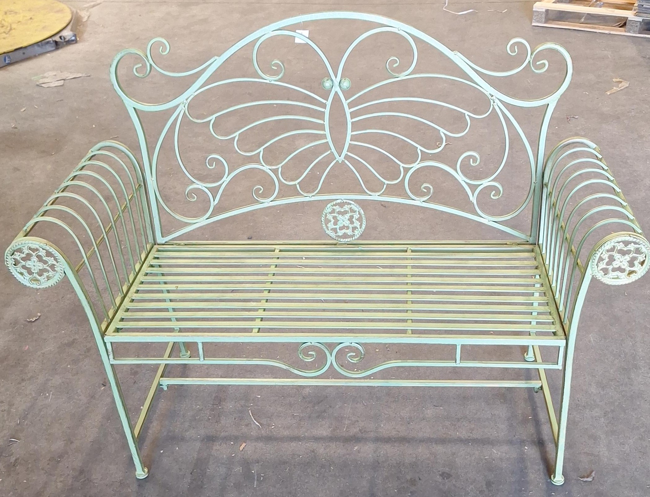 Gartenbank Schmetterling Metall Eliassen.nl