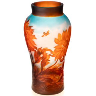 Glasvaas Cameo Bloemen onder heldere hemel Eliassen.nl VG104