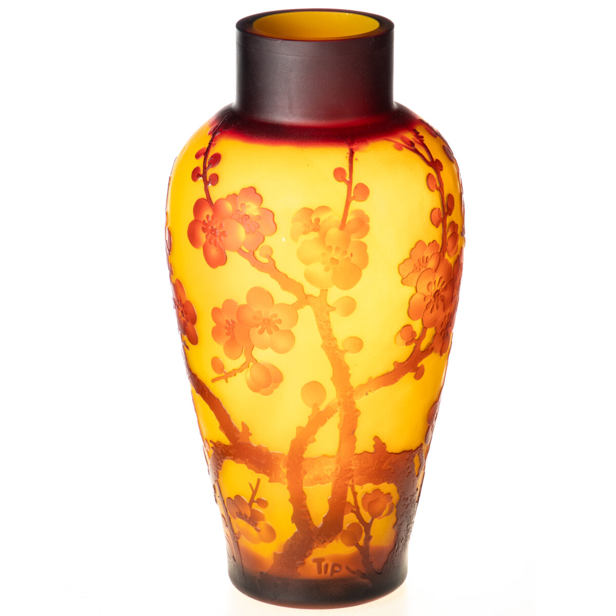 Glasvase Cameo Blüte Eliassen.nl vg117