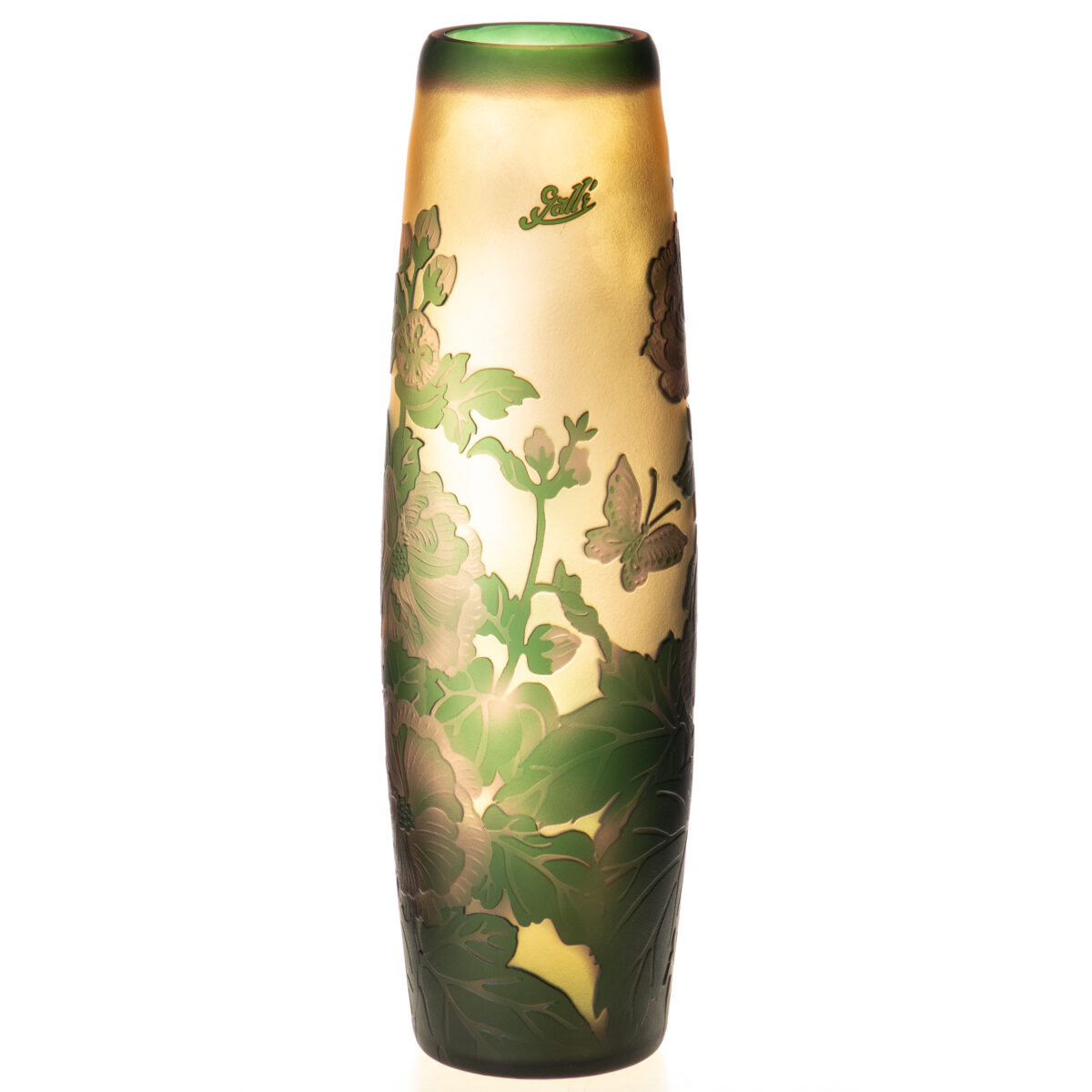 Glass vase Cameo narrow flowers Eliassen.nl VG109