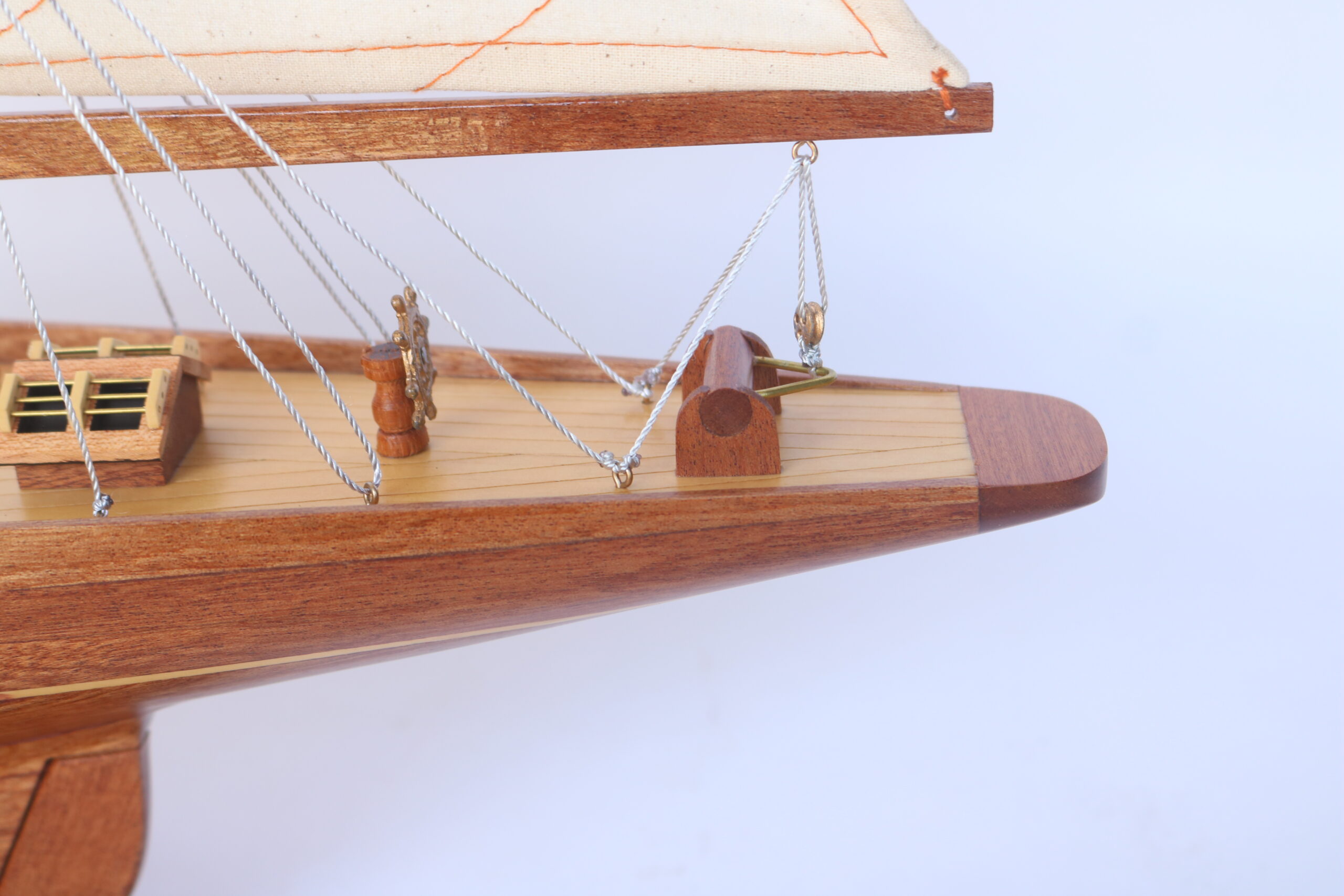 Model boat Shamrock wood 76cm