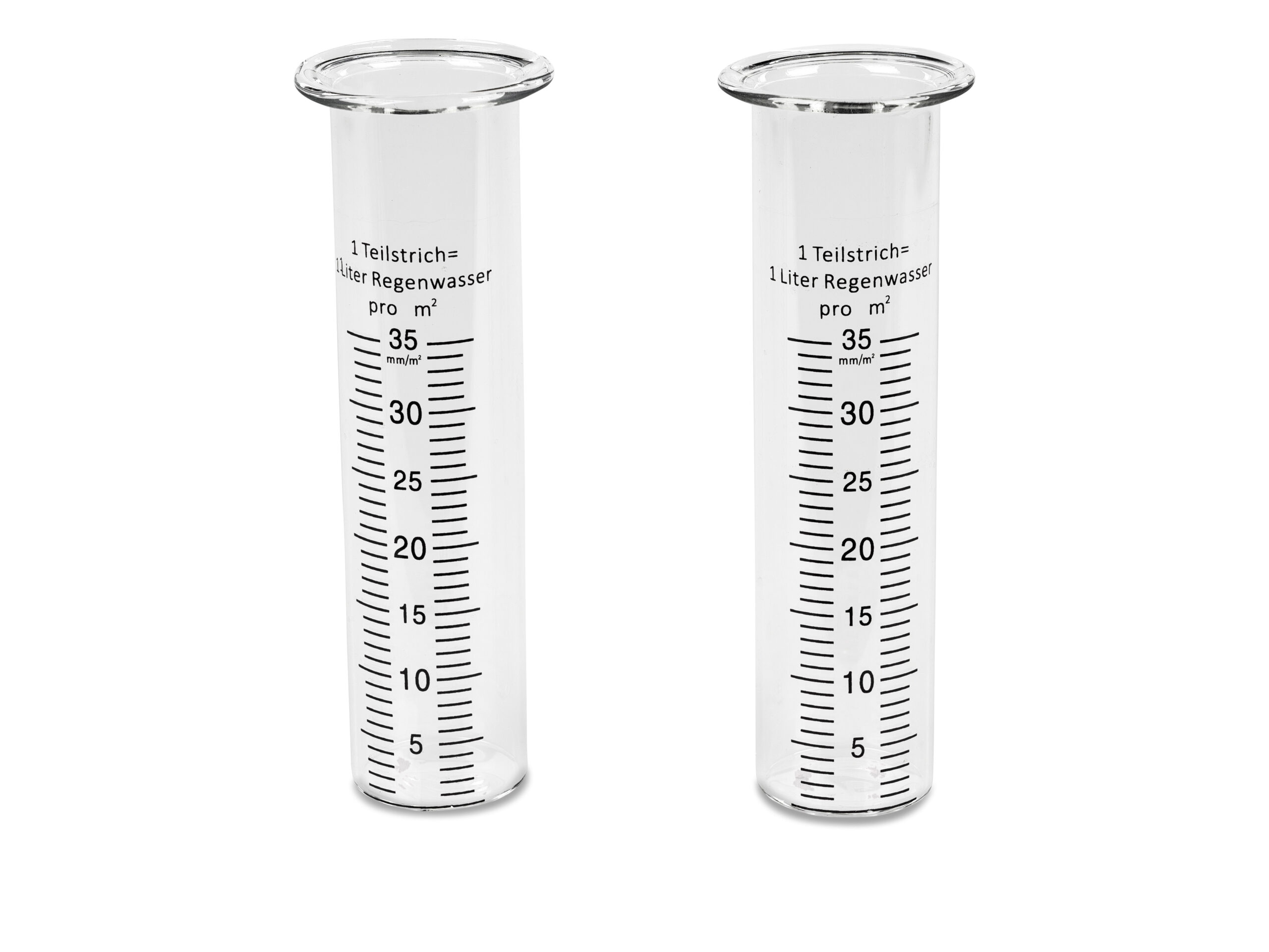 Los glas voor regenmeter 15cm