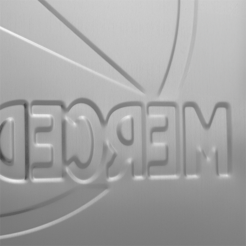 Wall sign metal rectangle vintage mancave Mercedes customer service 40x60cm