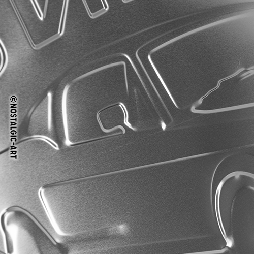 Wandschild Metall Rechteck Vintage Mancave Ford Mustang 60x40cm