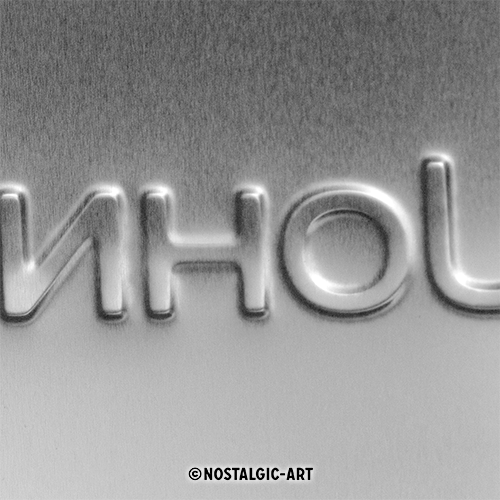 Muurbord metaal rechthoek vintage mancave John Deere parking 40x60cm