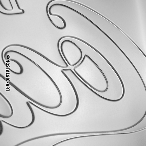 Muurbord metaal rechthoek vintage mancave Coca-Cola logo 60x40cm