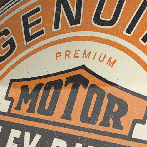 Klok rond metaal vintage mancave Harley Davidson Genuine original 31cm