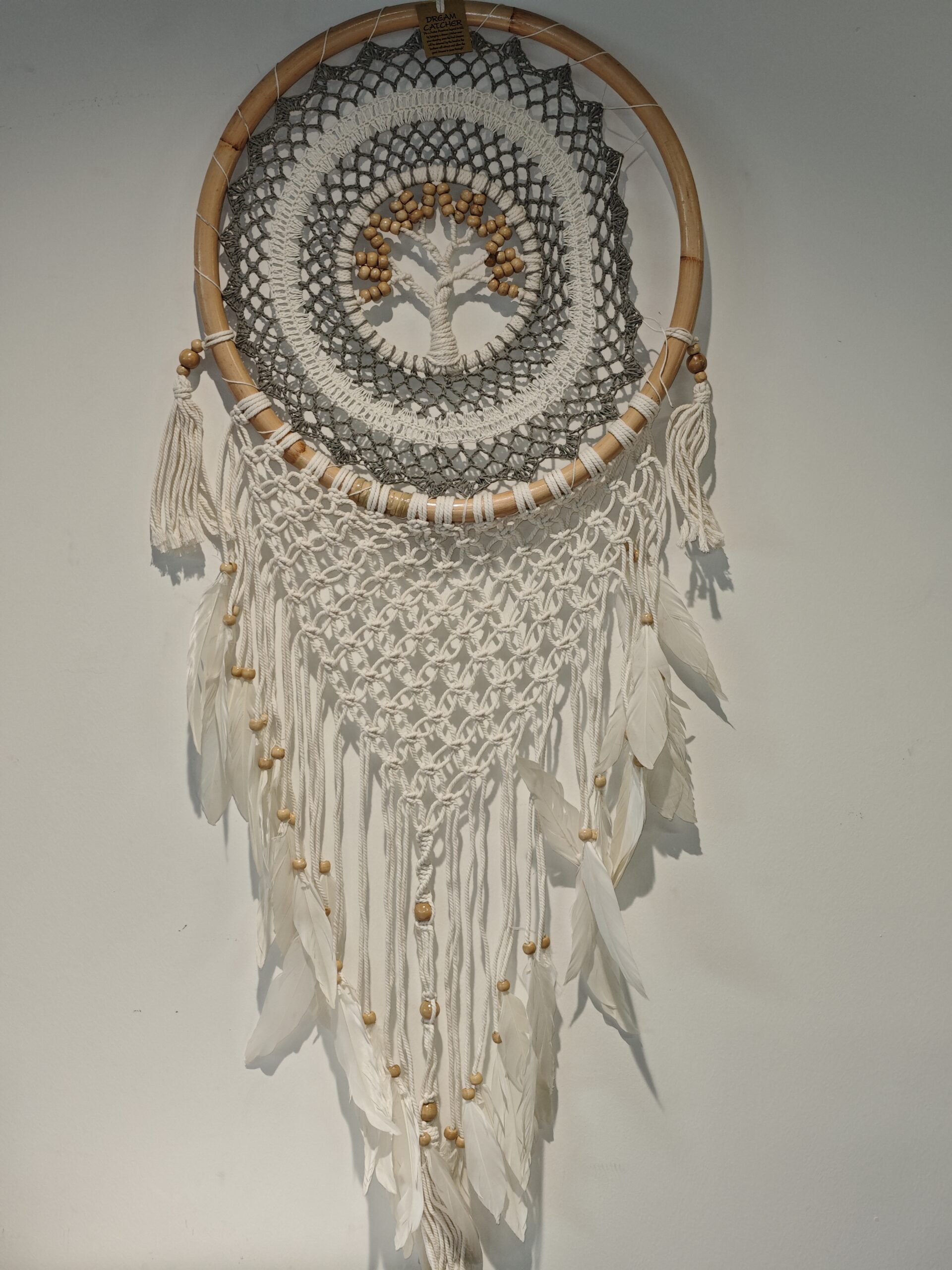 Droomvanger grijs wit 40cm dia eliassen.nl