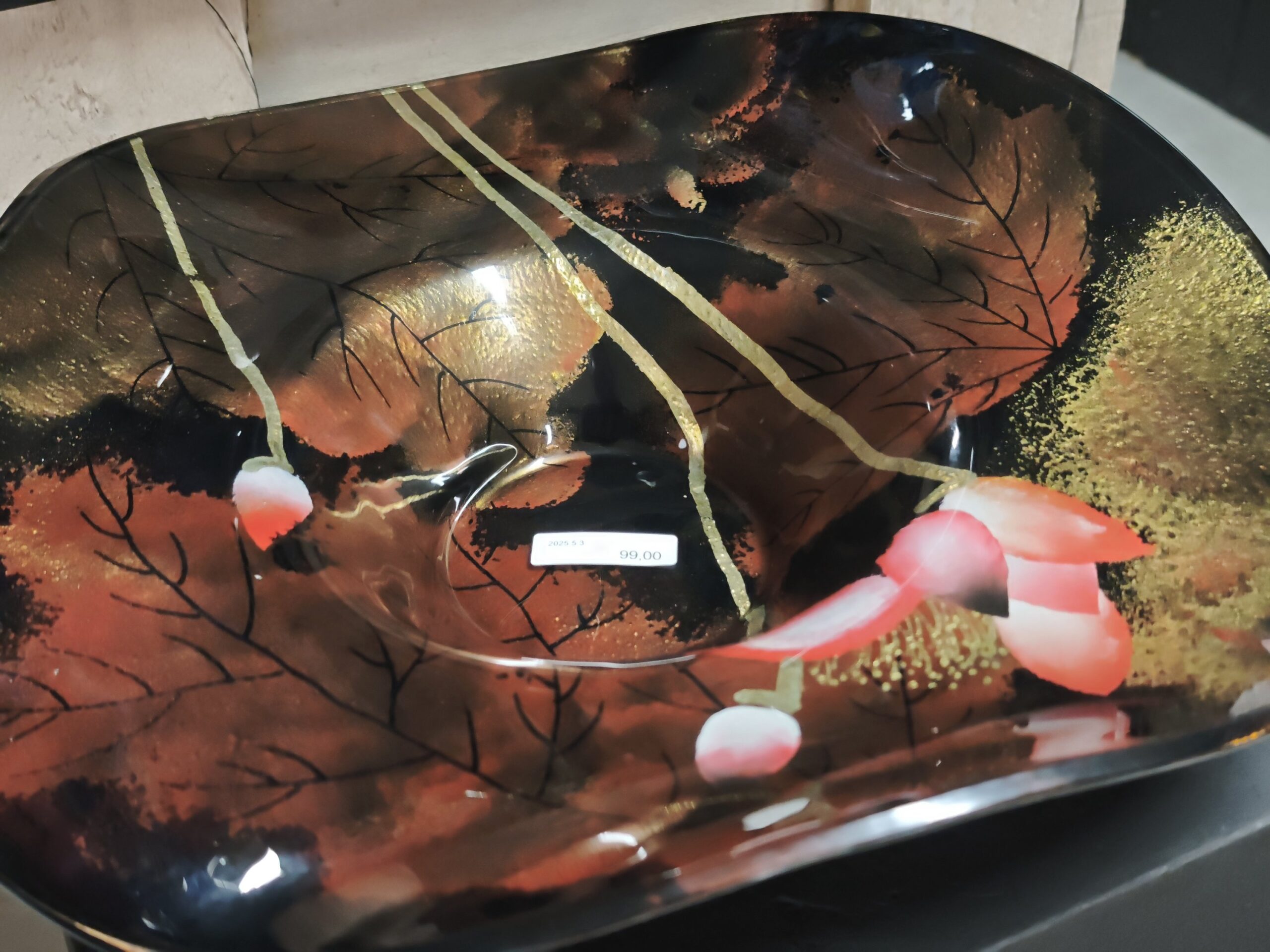 Schale Golf rund Leafs 48cm