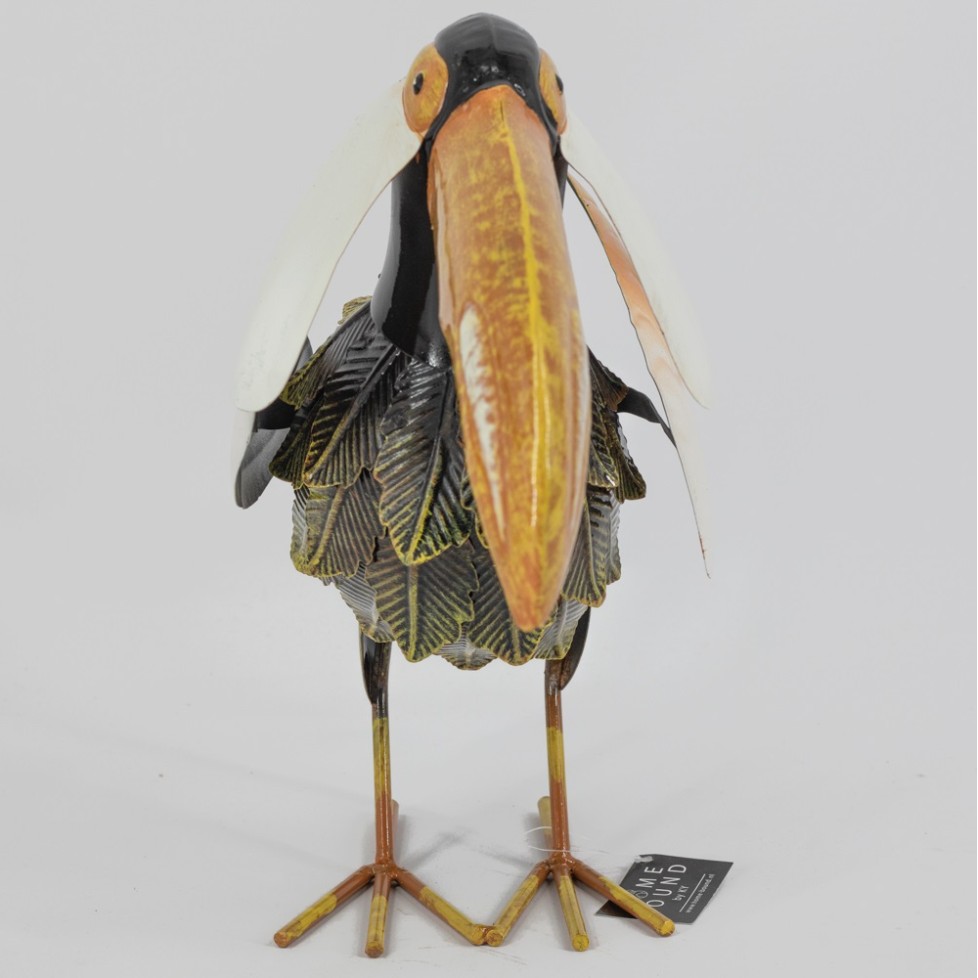 Metal figure Toucan bird colorful 31cm eliassen.co.uk 4