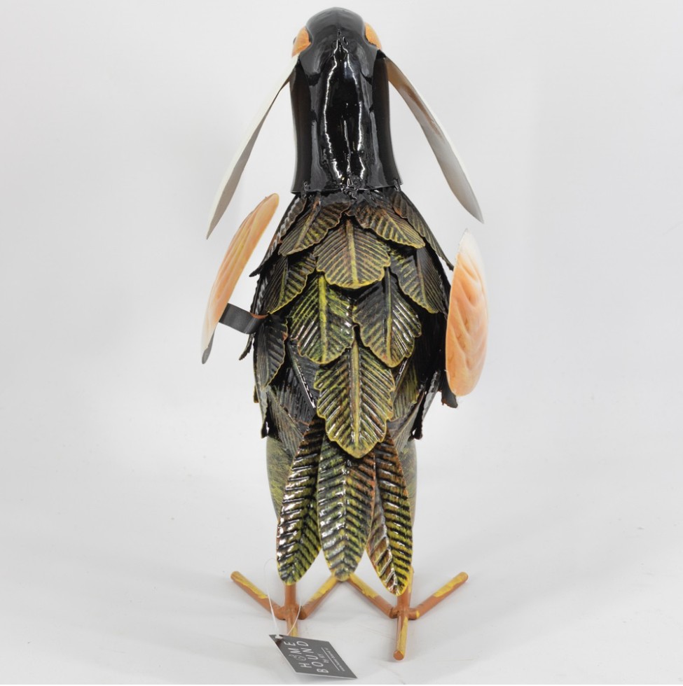 Metal figure Toucan bird colorful 31cm eliassen.co.uk 4