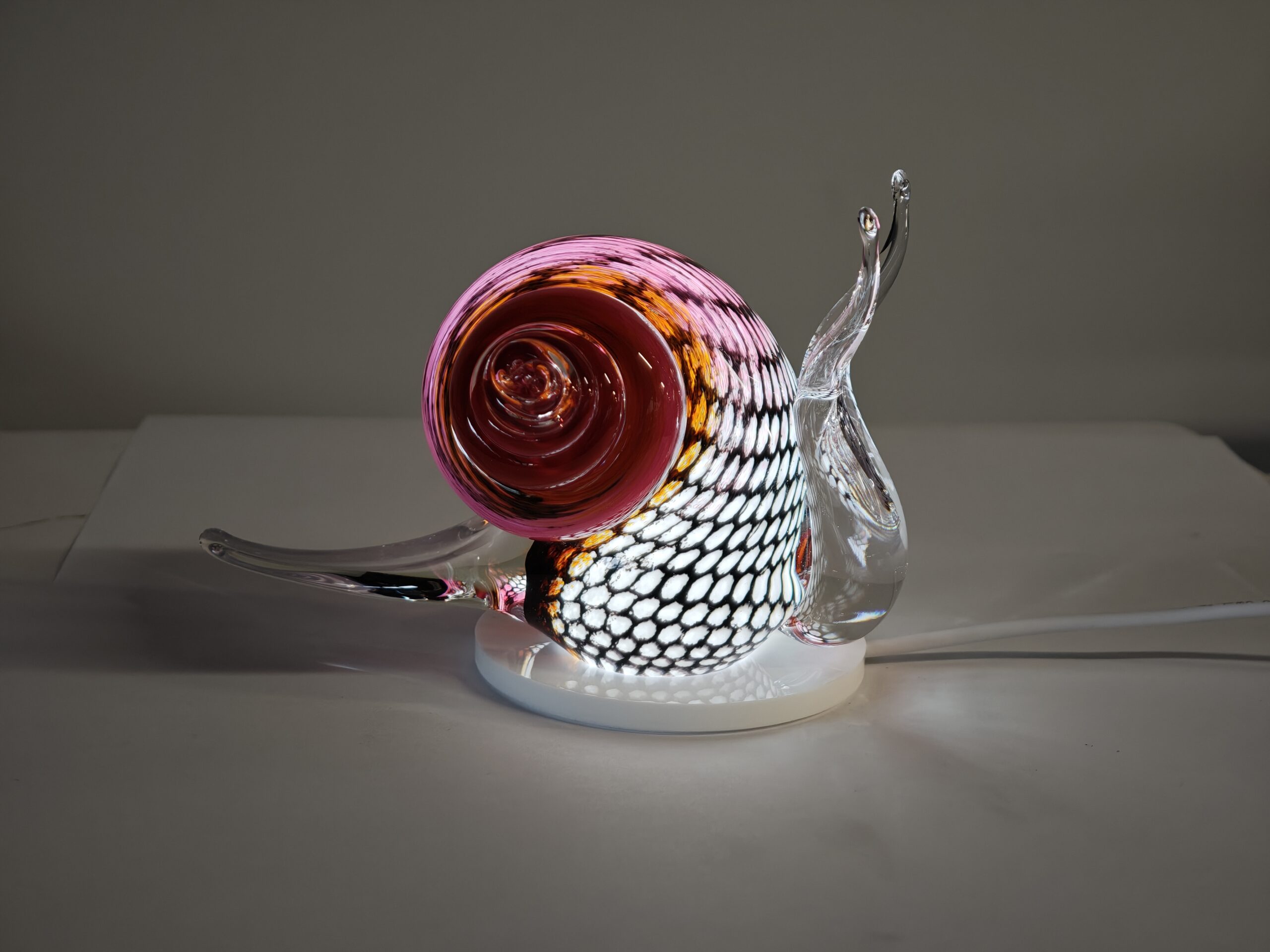 Plateau Ledverlichting met stekker voor glazen beeld 8cm eliassen.nl