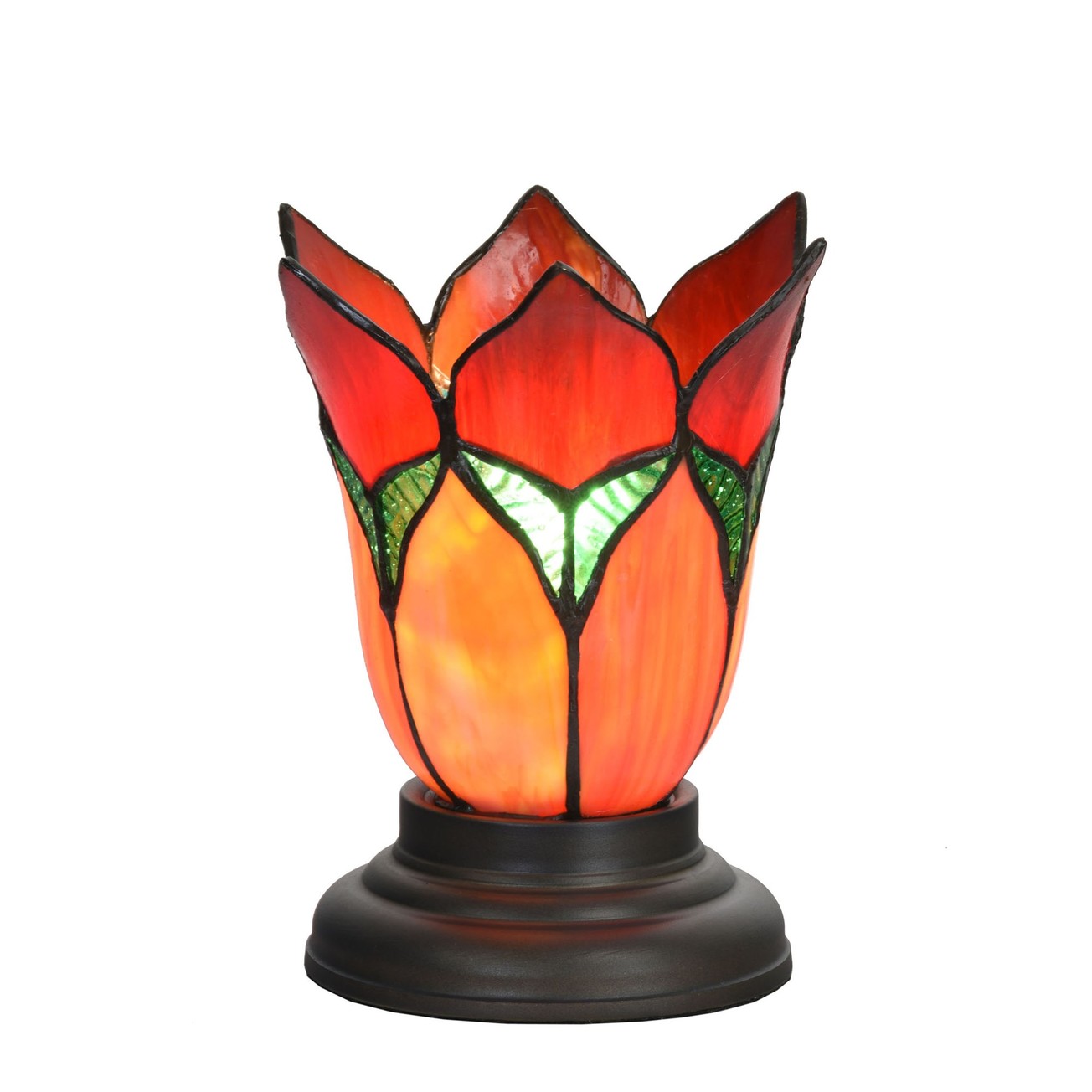 Tiffany lamp Lovely flower rood Eliassen.nl