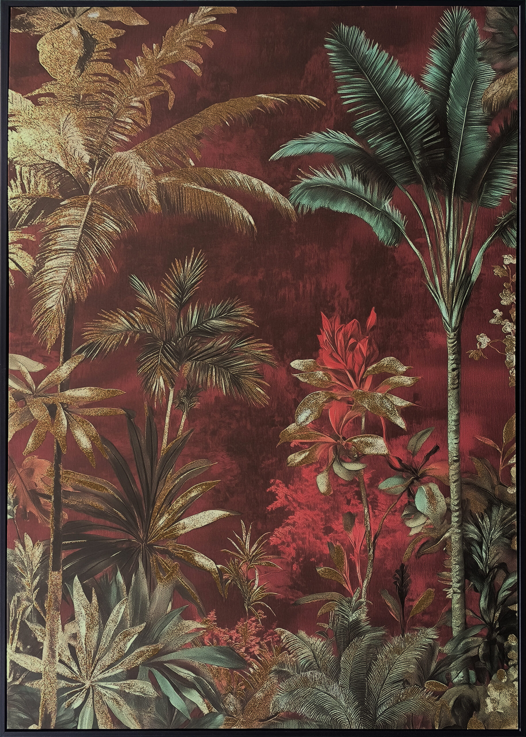 canvas jungle red - Eliassen.nl