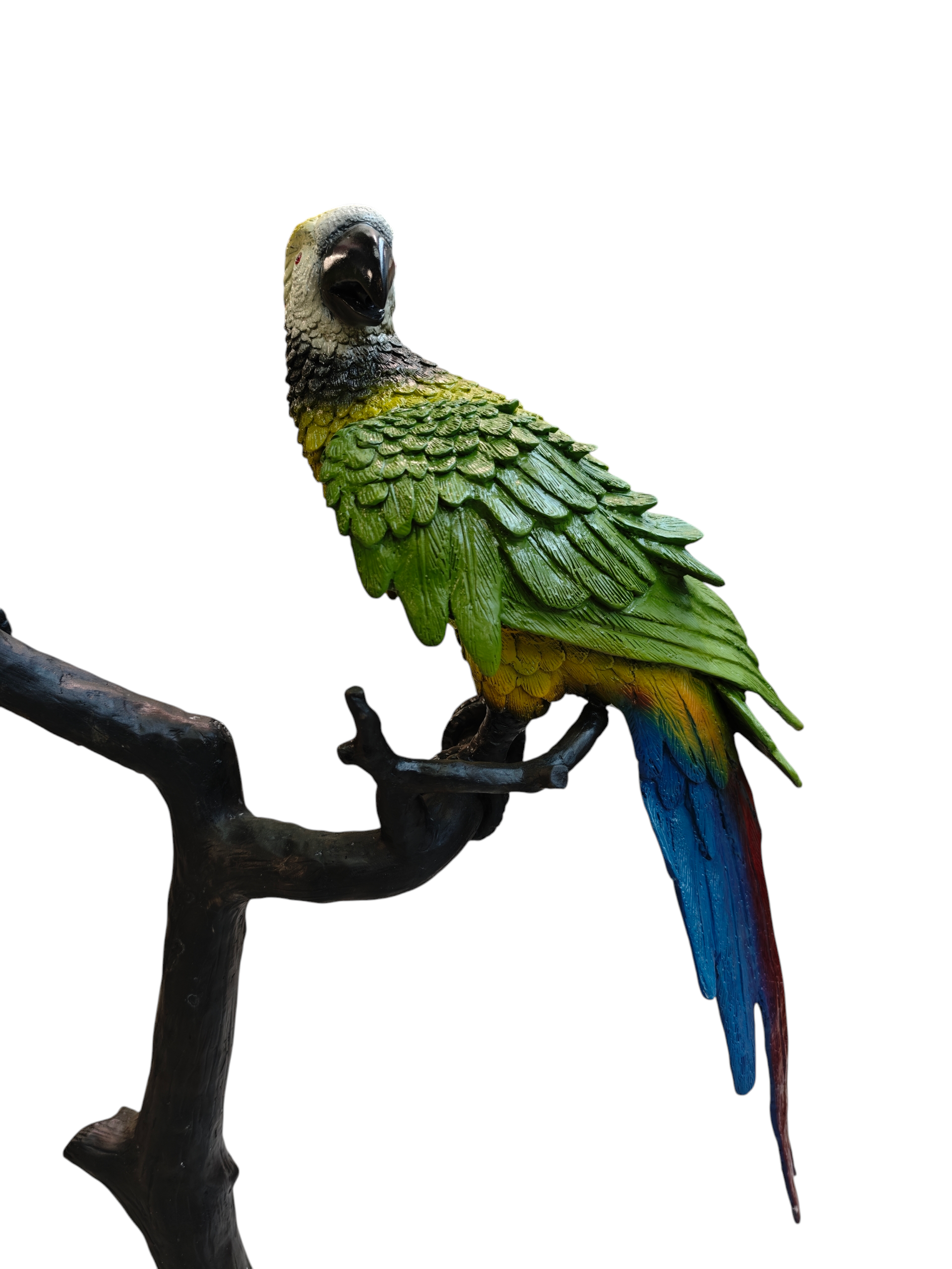 2 Aras auf Ast Bronze 142cm