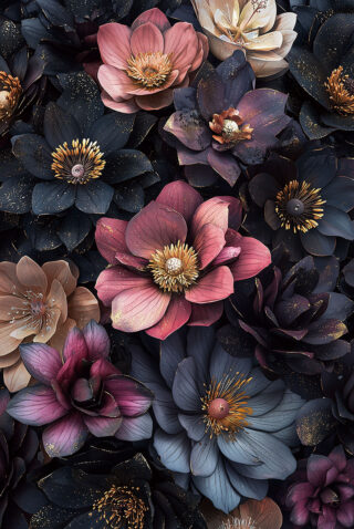 Glasschilderij bloemenveld puntig blad - Eliassen.nl