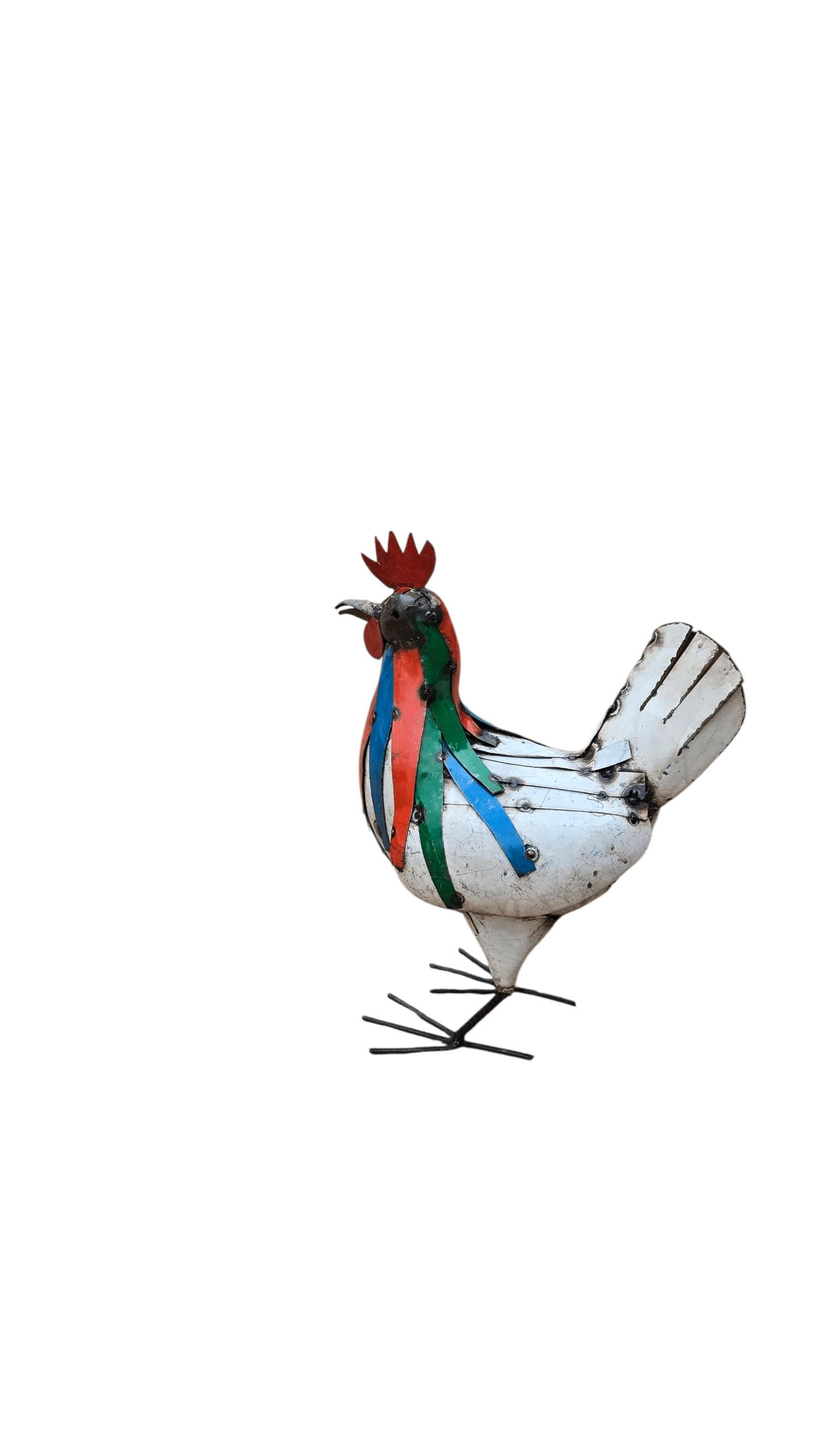 Chicken standing metal 46cm