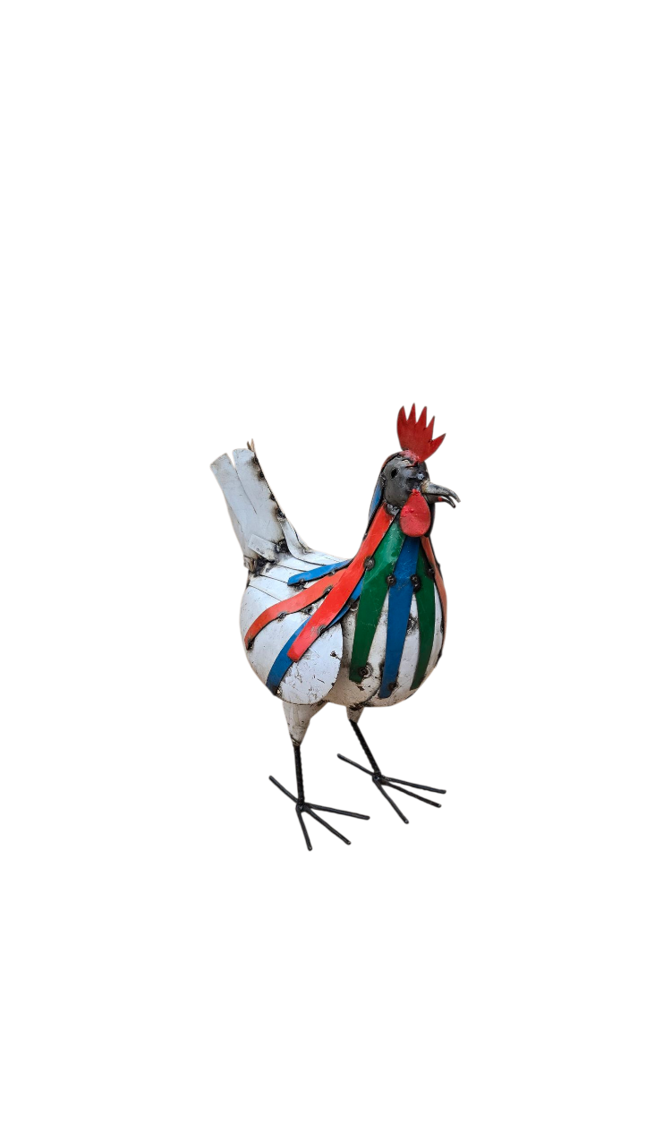 Chicken standing metal 46cm