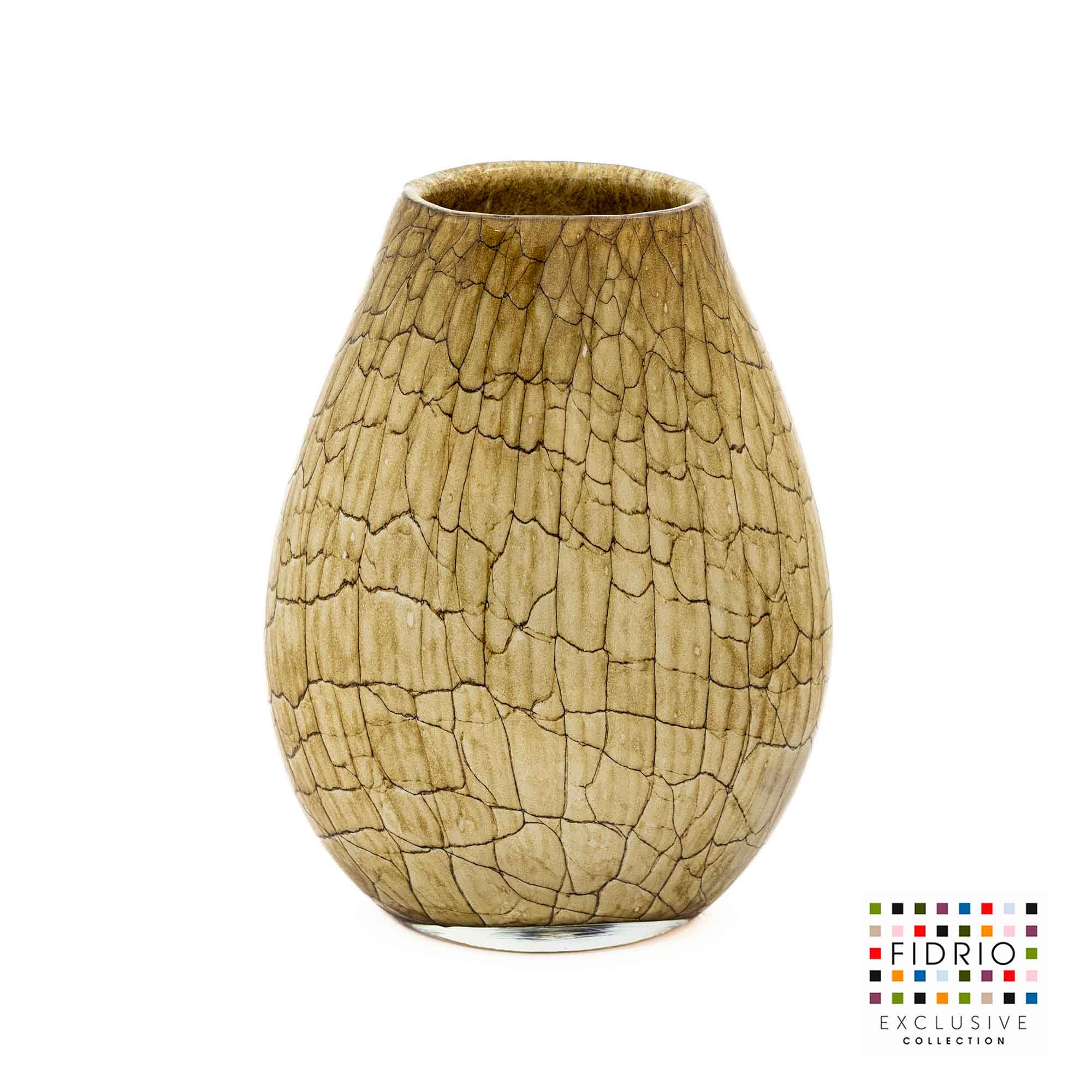 Vase Organic walnut 30cm Eliassen.nl Fidrio