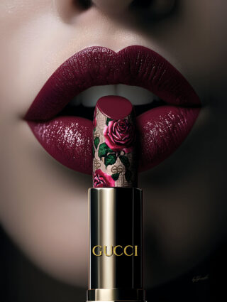 glass painting gucci lipstick - Eliassen.nl