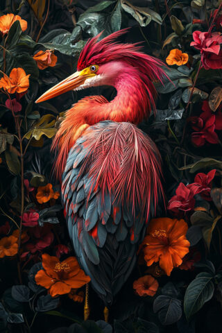 glasschilderij kunstzinnige vogel - Eliassen.nl