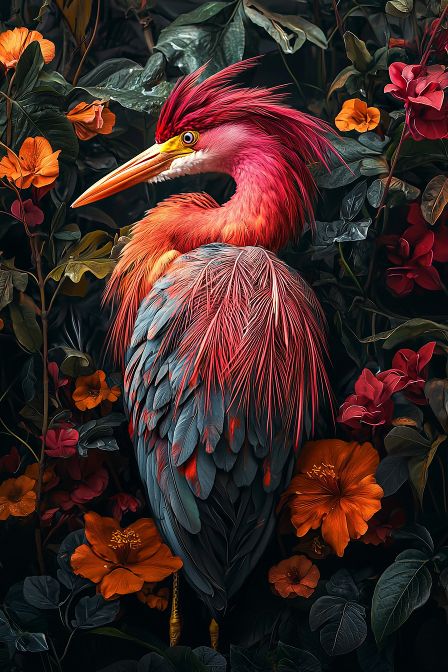 glasschilderij kunstzinnige vogel - Eliassen.nl