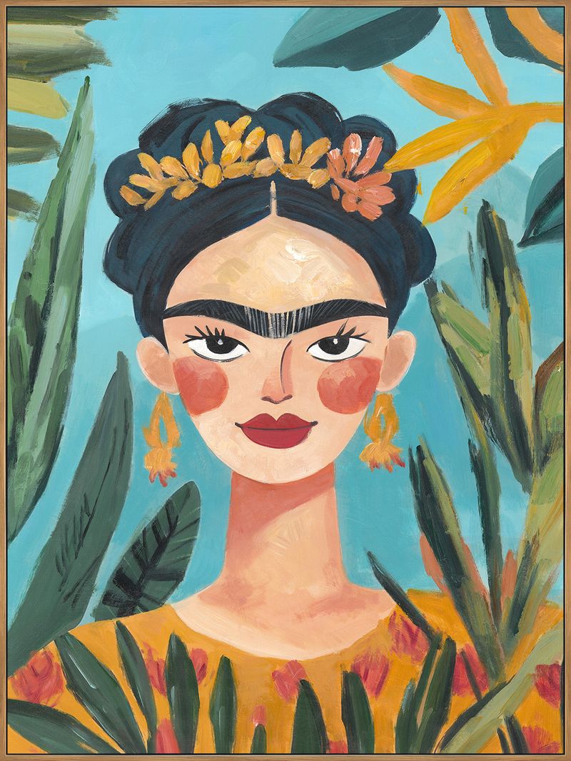Frida kahlo in lijst 60x80cm Eliassen.nl fk9099