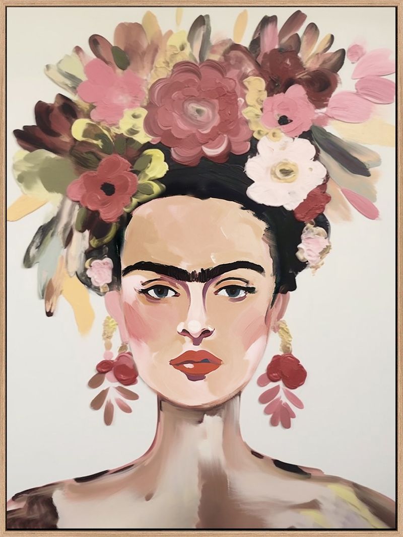 Frida kahlo in lijst 70x105cm Eliassen.nl fk9007