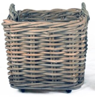 Haardmand extra dik rotan groot vierkant Eliassen.nl