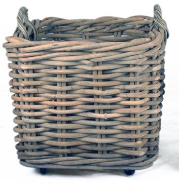 Haardmand extra dik rotan groot vierkant Eliassen.nl