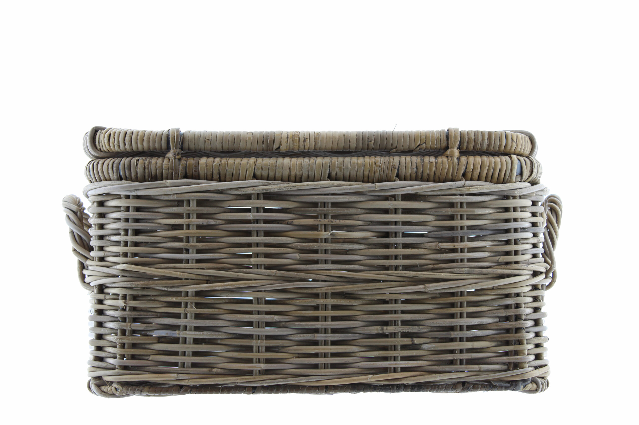 Basket with lid rattan large 75cm - Eliassen.nl