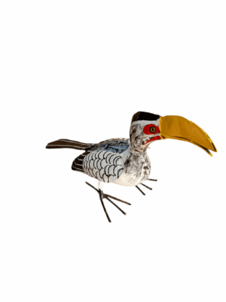 Rhinoceros bird metal 32cm