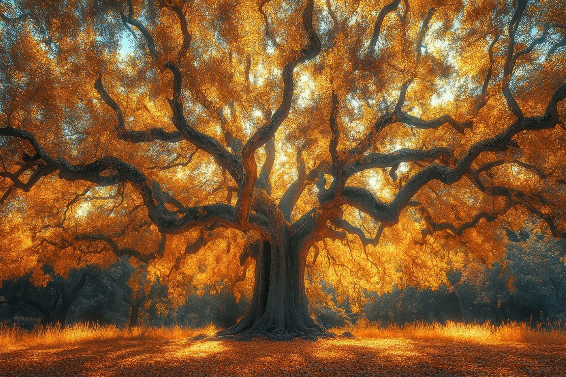 glasschilderij boom in de herfst - Eliassen.nl