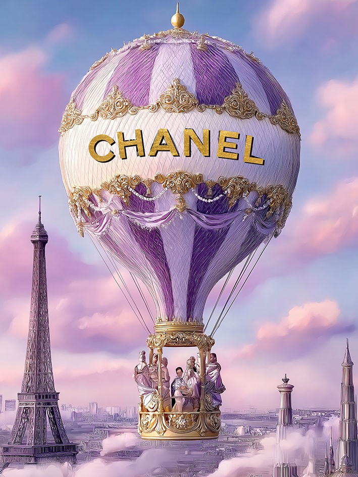 Glasmalerei Heißluftballon chanel - Eliassen.nl