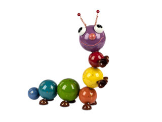 Metalen figuur Rups kleurrijk 38cm - Eliassen.nl