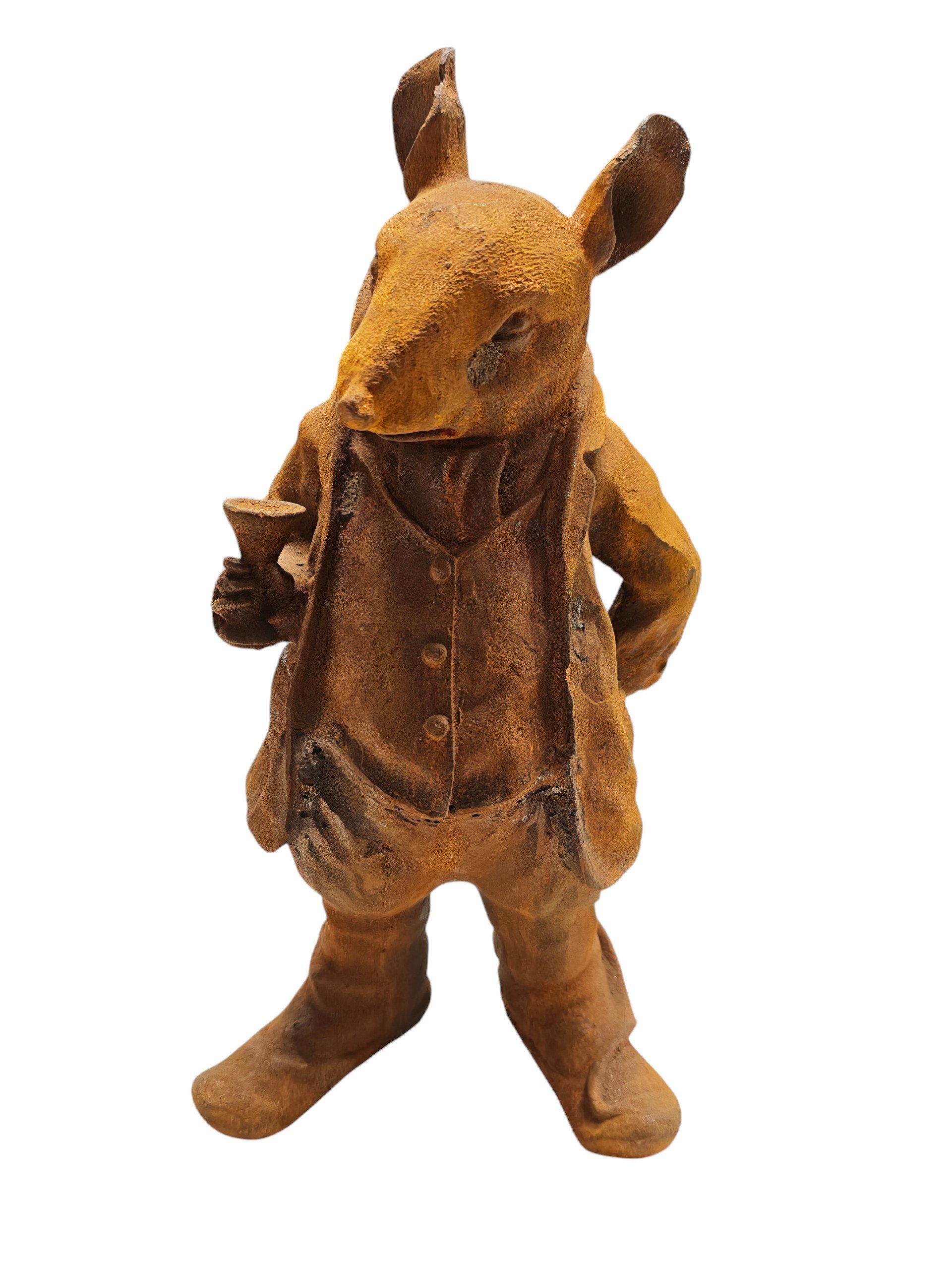 Gusseisen Statue Herr Ratte 42cm