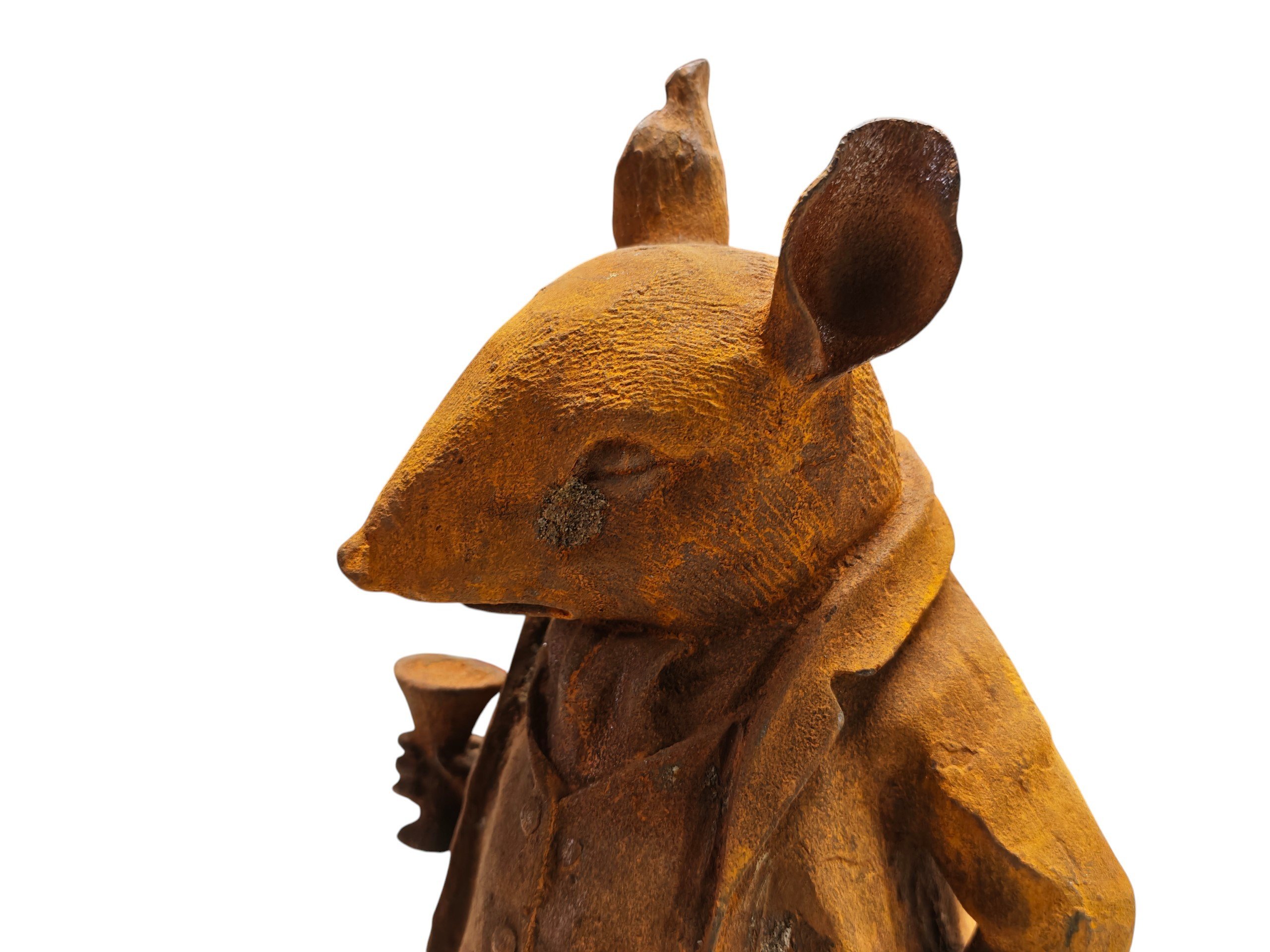 Gusseisen Statue Herr Ratte 42cm