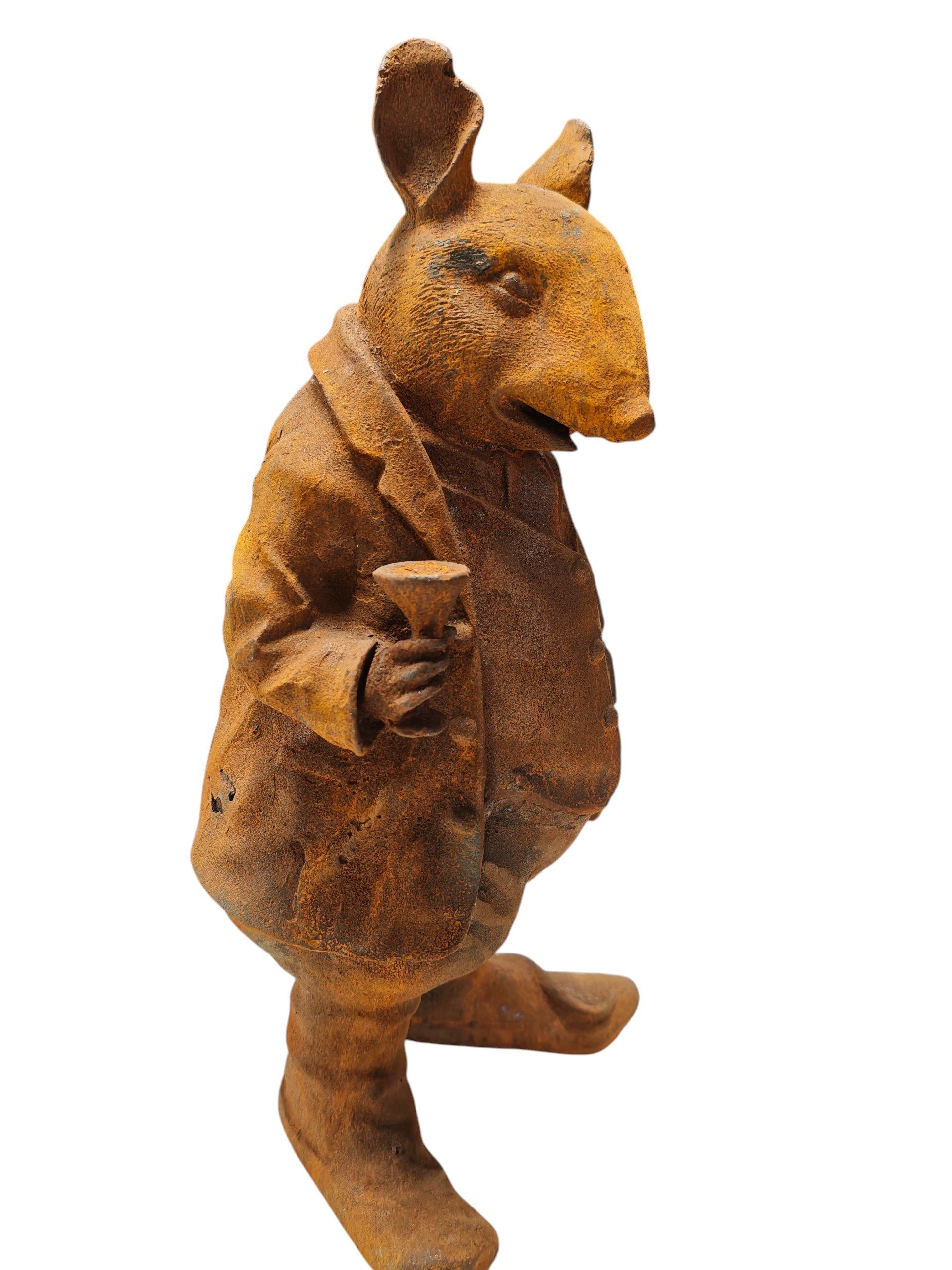 Gusseisen Statue Herr Ratte 42cm