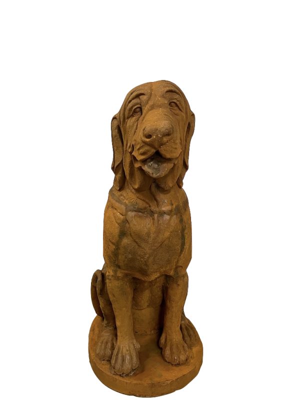 Hond Lobbes Bloedhond gietijzer 123cm