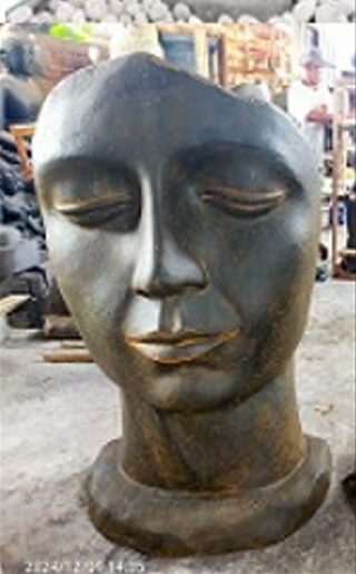 Statue Sculpture face woman 115cm